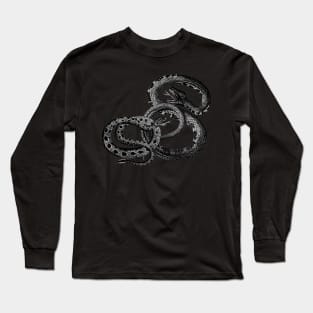 Poisonous Black Snake Long Sleeve T-Shirt